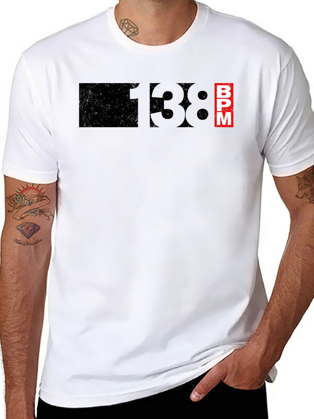 138 BPM Black T-Shirt - Music Lover Tee