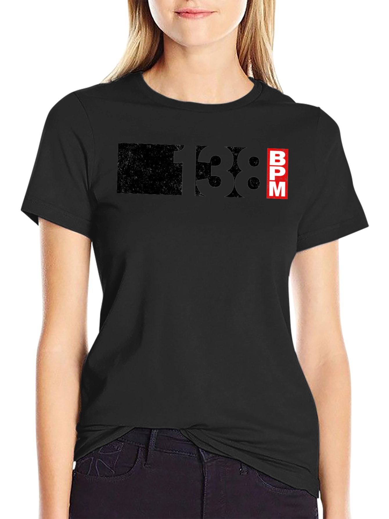 138 BPM Black T-Shirt - Music Lover Tee