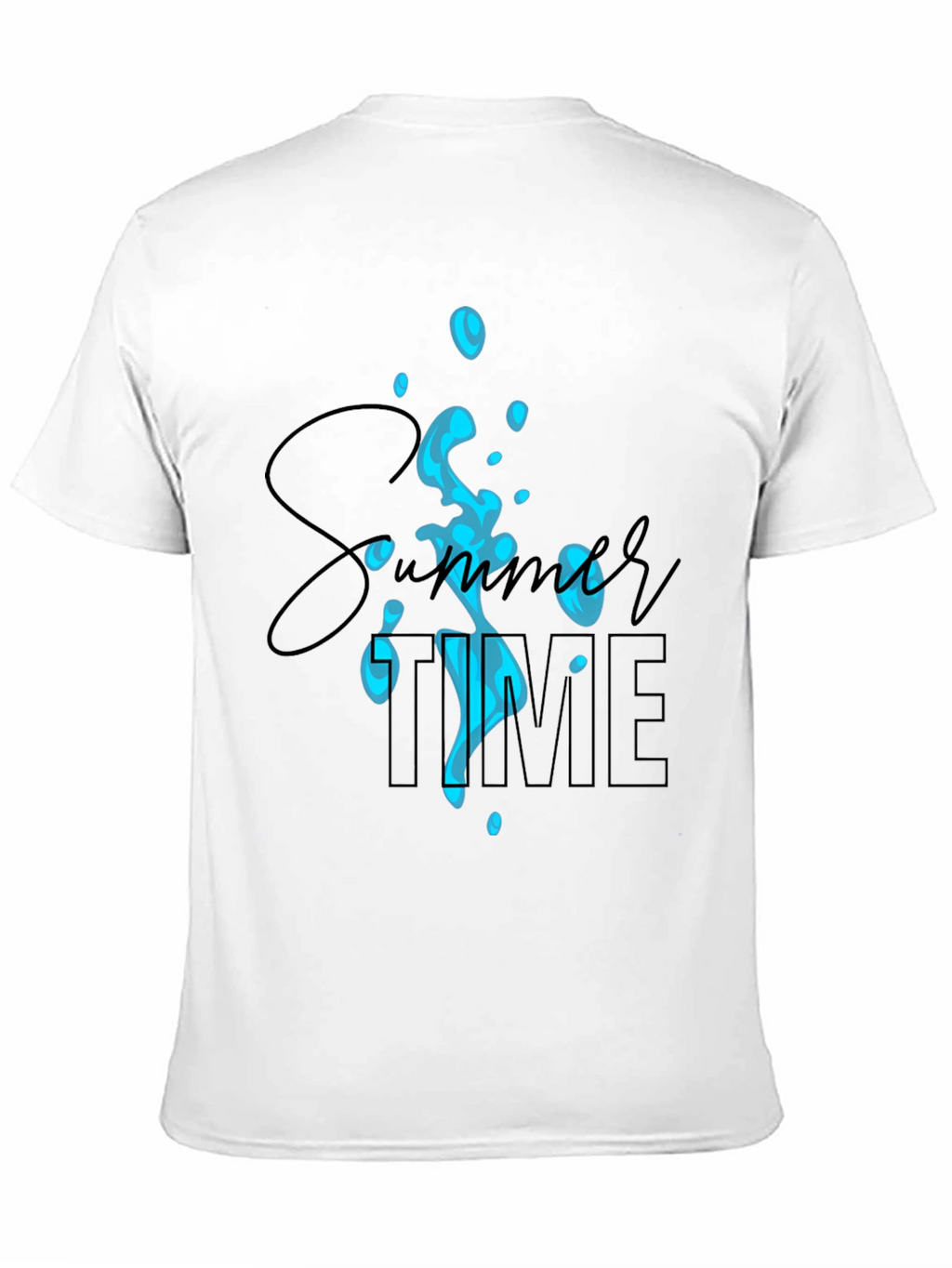 Summer Time Black Graphic Tee