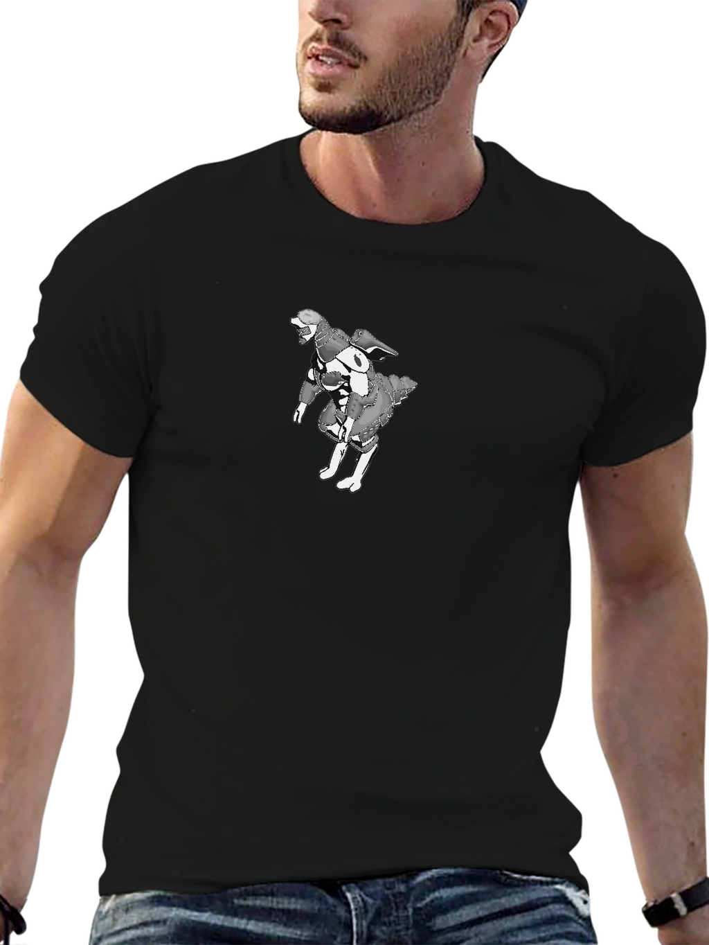 Graphic Print Black T-Shirt
