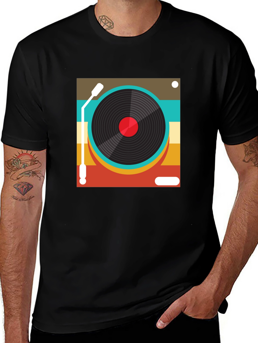 Retro Turntable Graphic Tee