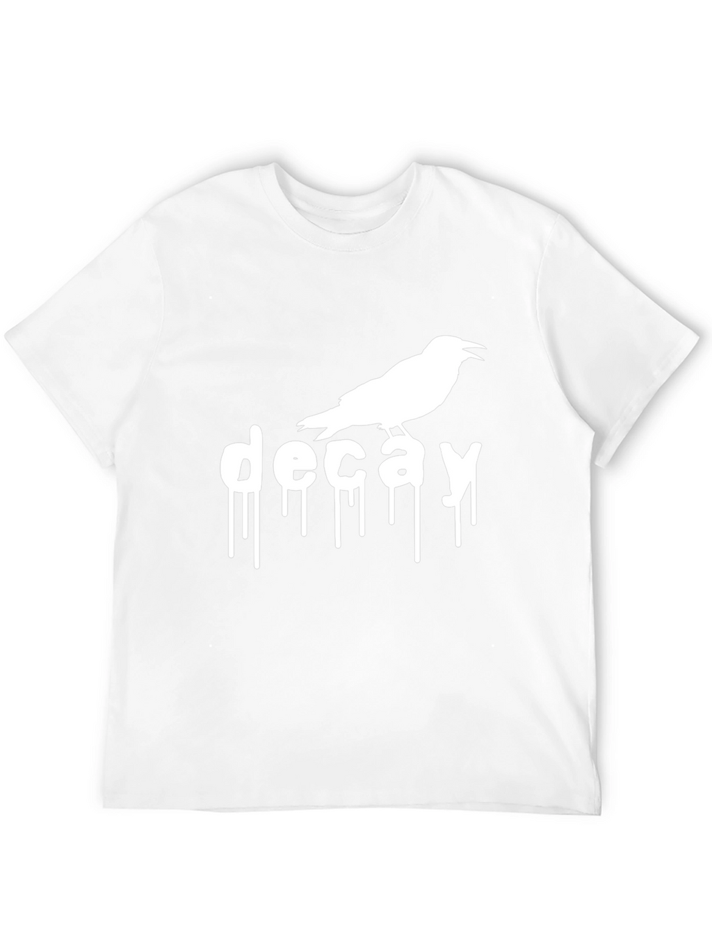 Decay Crow Graphic T-Shirt - Black Cotton Tee