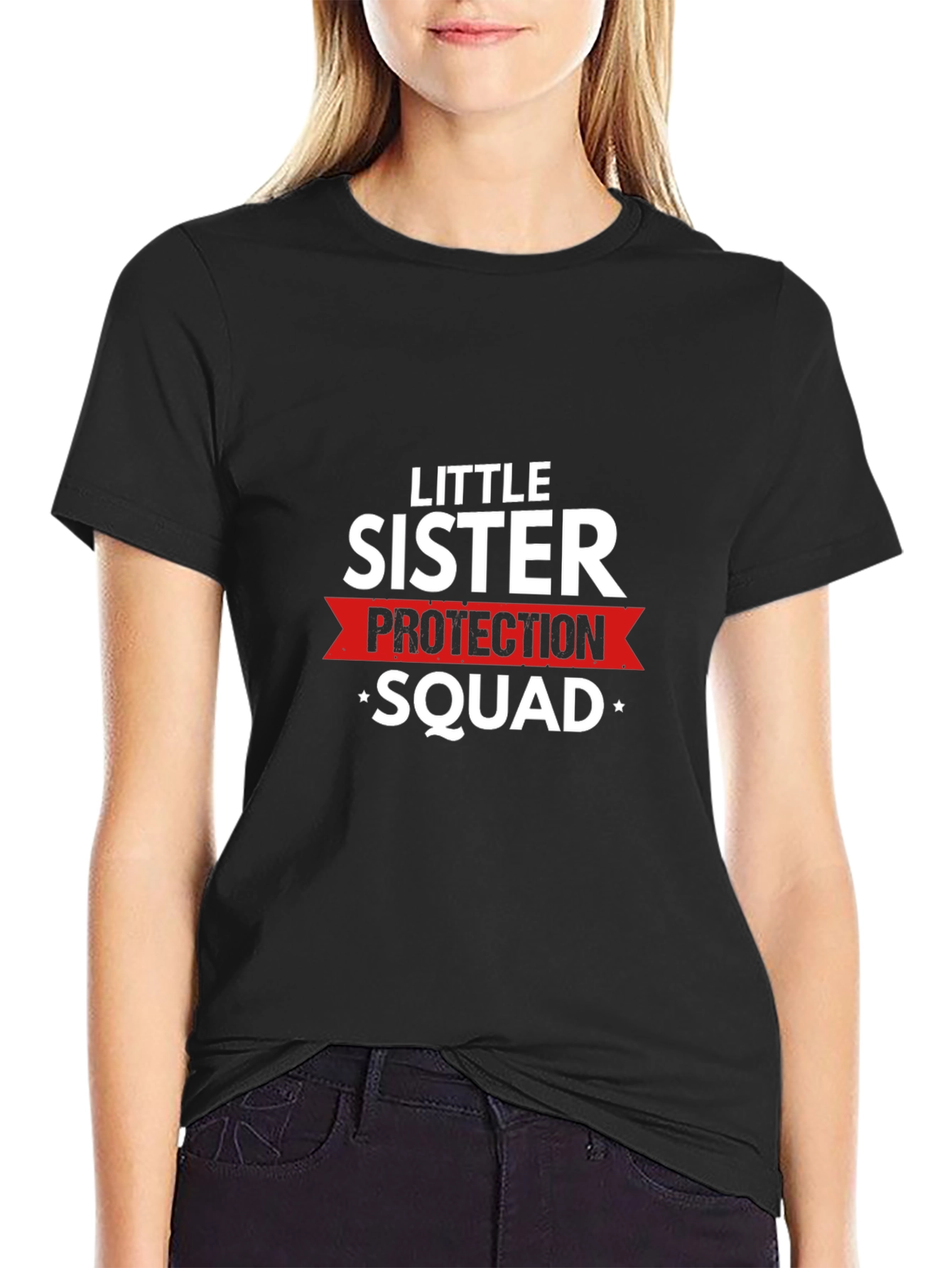Little Sister Protection Squad Graphic T-Shirt