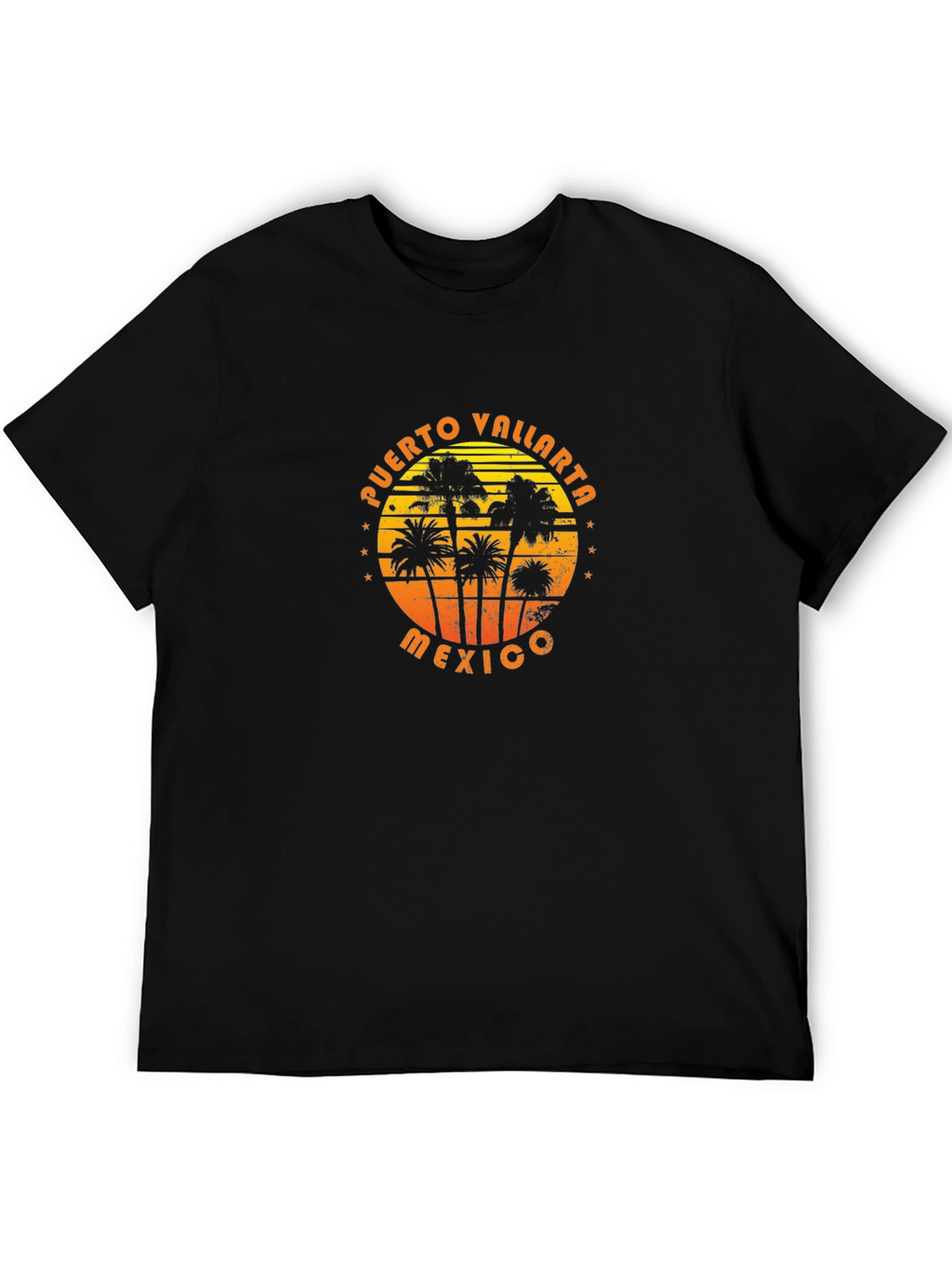 Puerto Vallarta Mexico Palm Tree Graphic T-Shirt