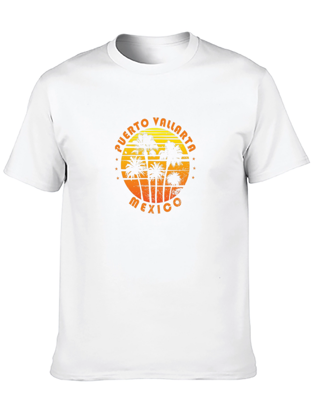 Puerto Vallarta Mexico Palm Tree Graphic T-Shirt