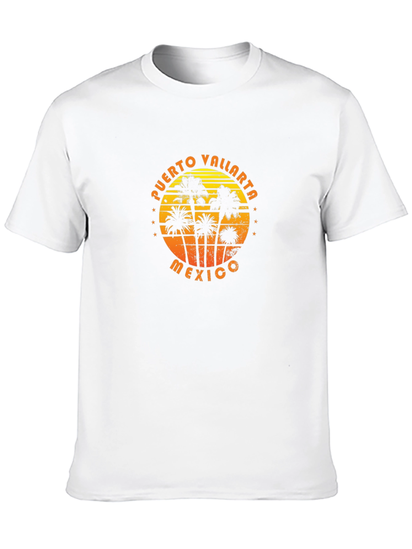 Puerto Vallarta Mexico Palm Tree Graphic T-Shirt