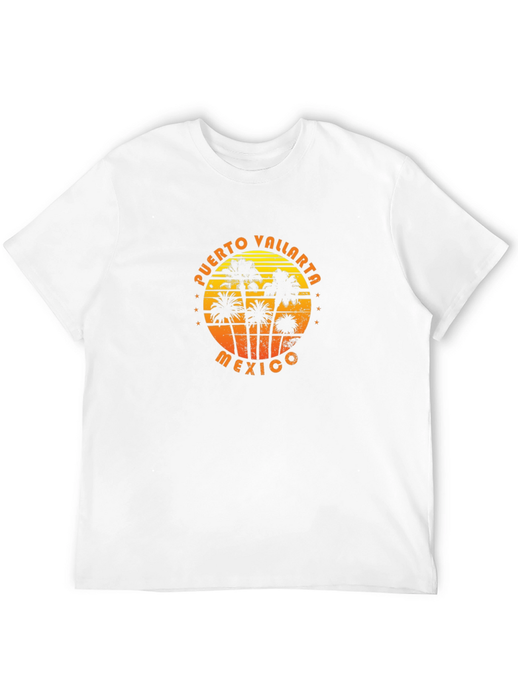 Puerto Vallarta Mexico Palm Tree Graphic T-Shirt