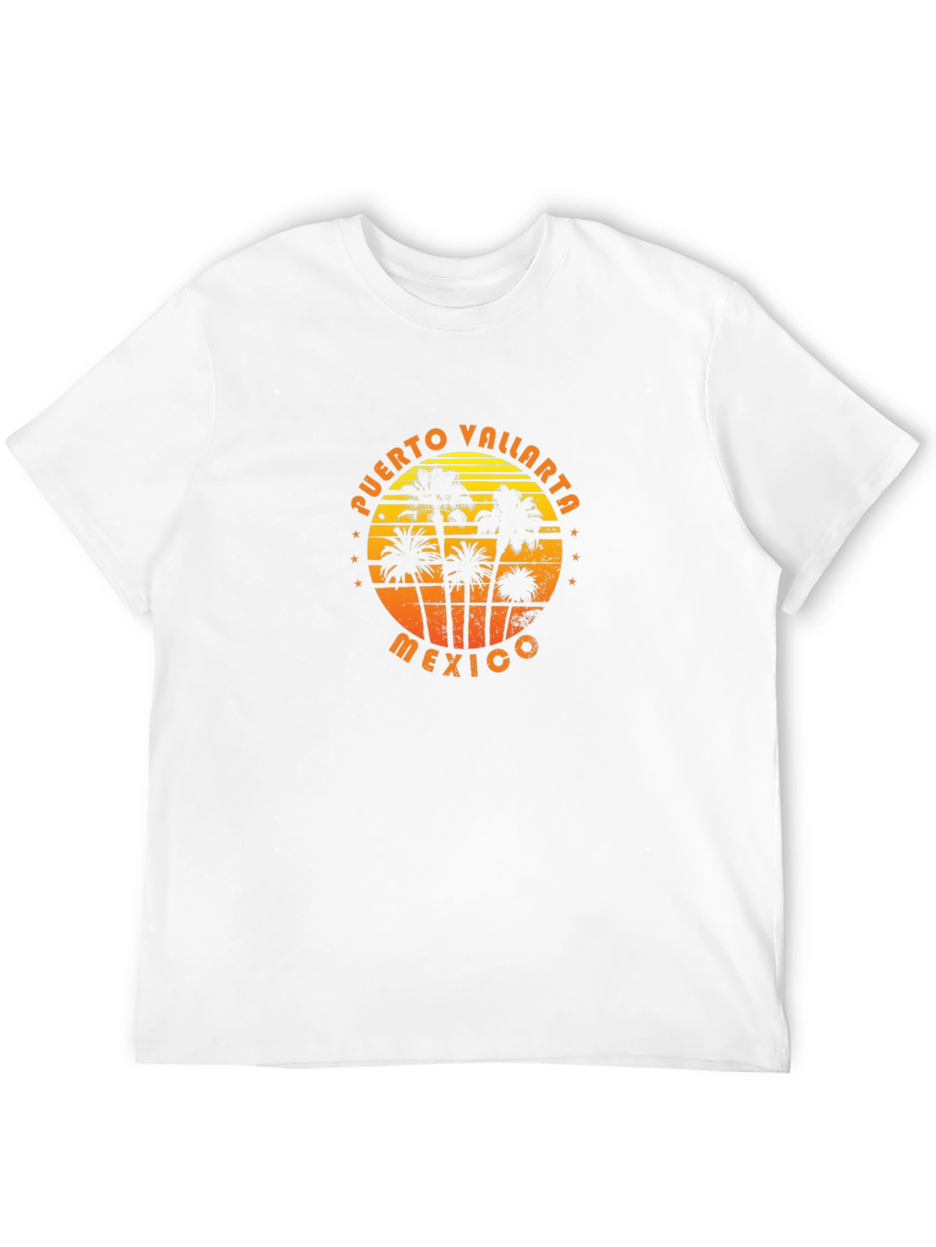 Puerto Vallarta Mexico Palm Tree Graphic T-Shirt
