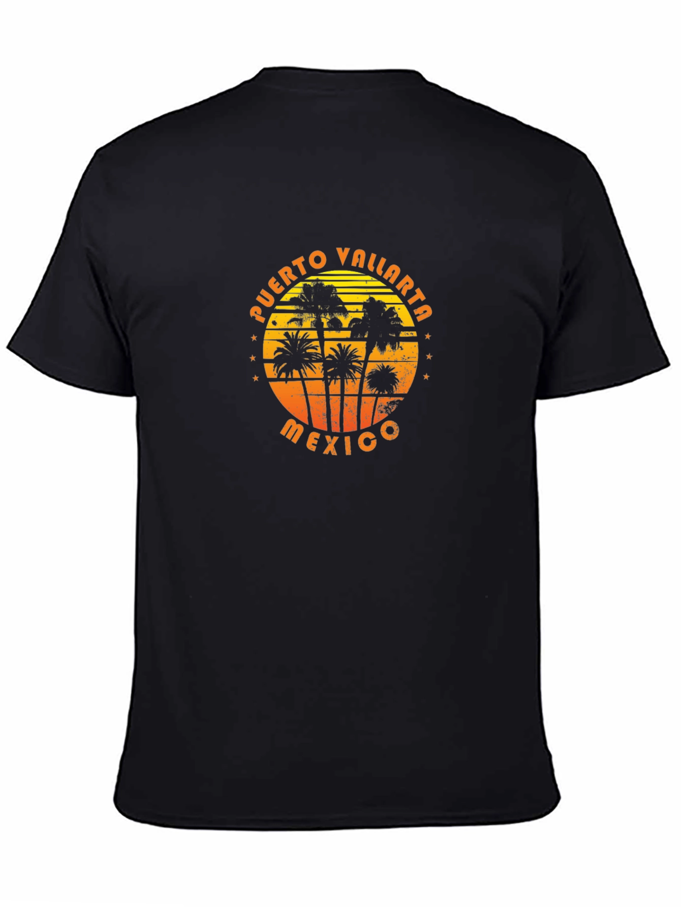 Puerto Vallarta Mexico Palm Tree Graphic T-Shirt