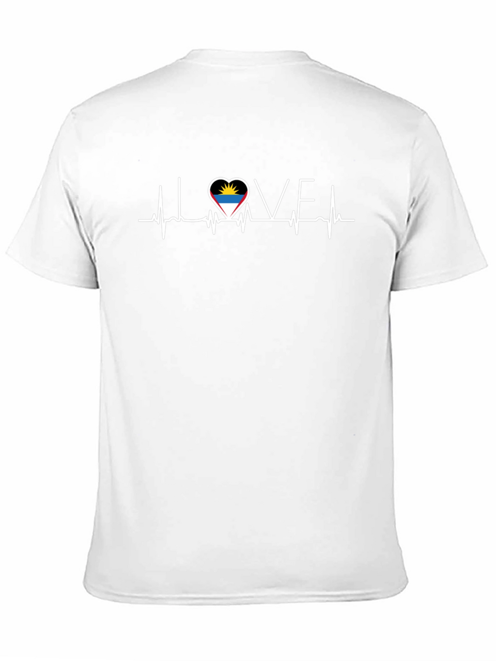 I Love Antigua & Barbuda Heartbeat T-Shirt