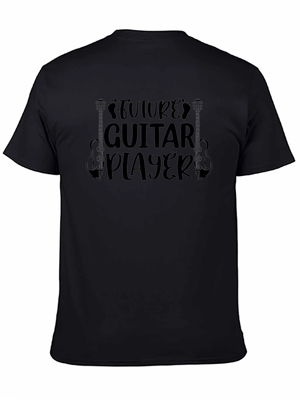 Future Guitar Player Black Graphic Tee