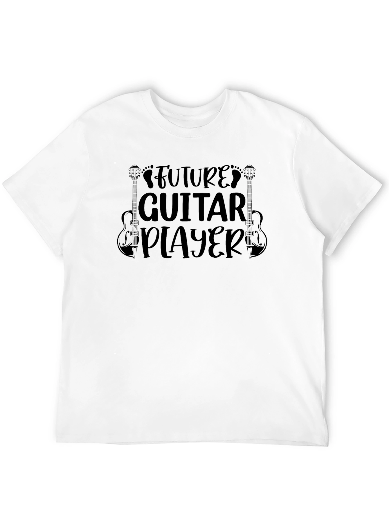 Future Guitar Player Black Graphic Tee