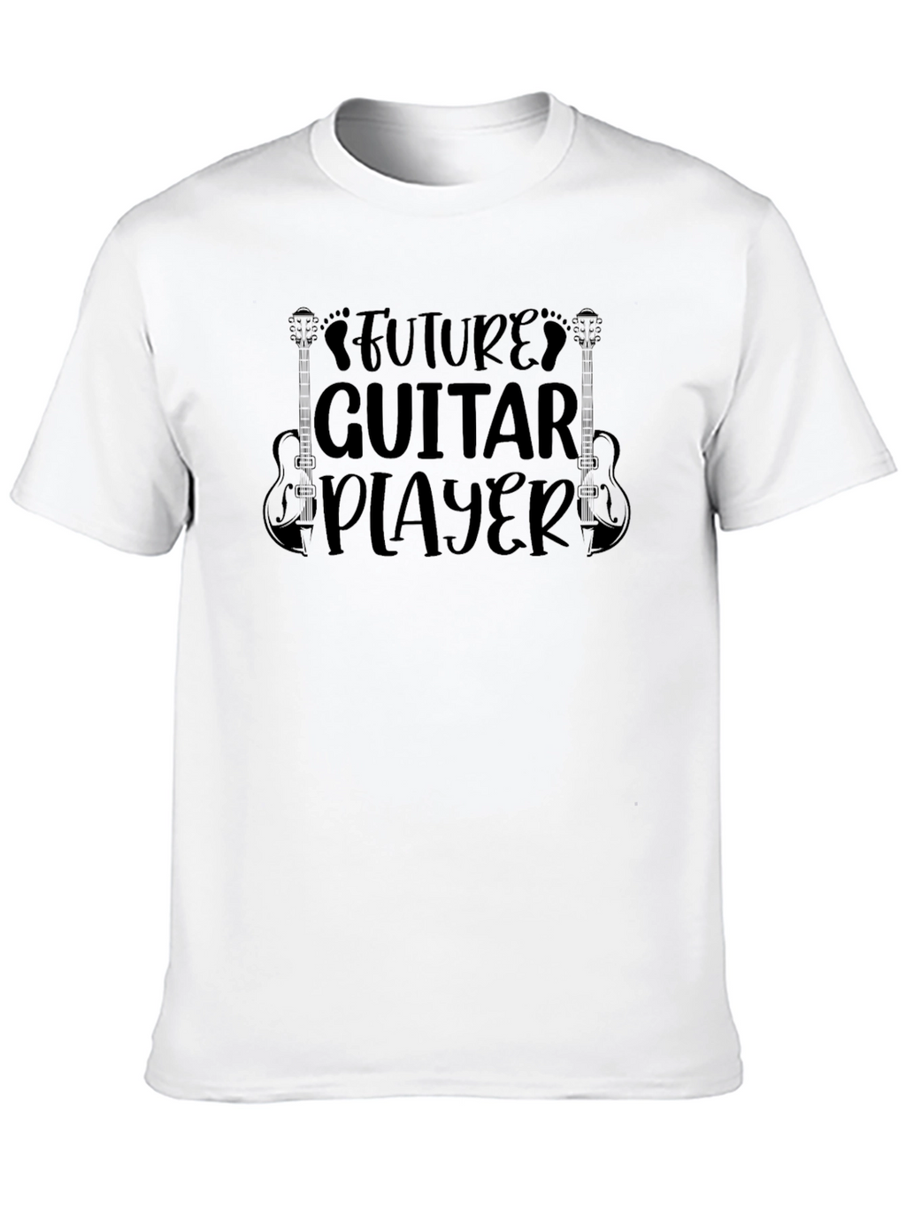 Future Guitar Player Black Graphic Tee