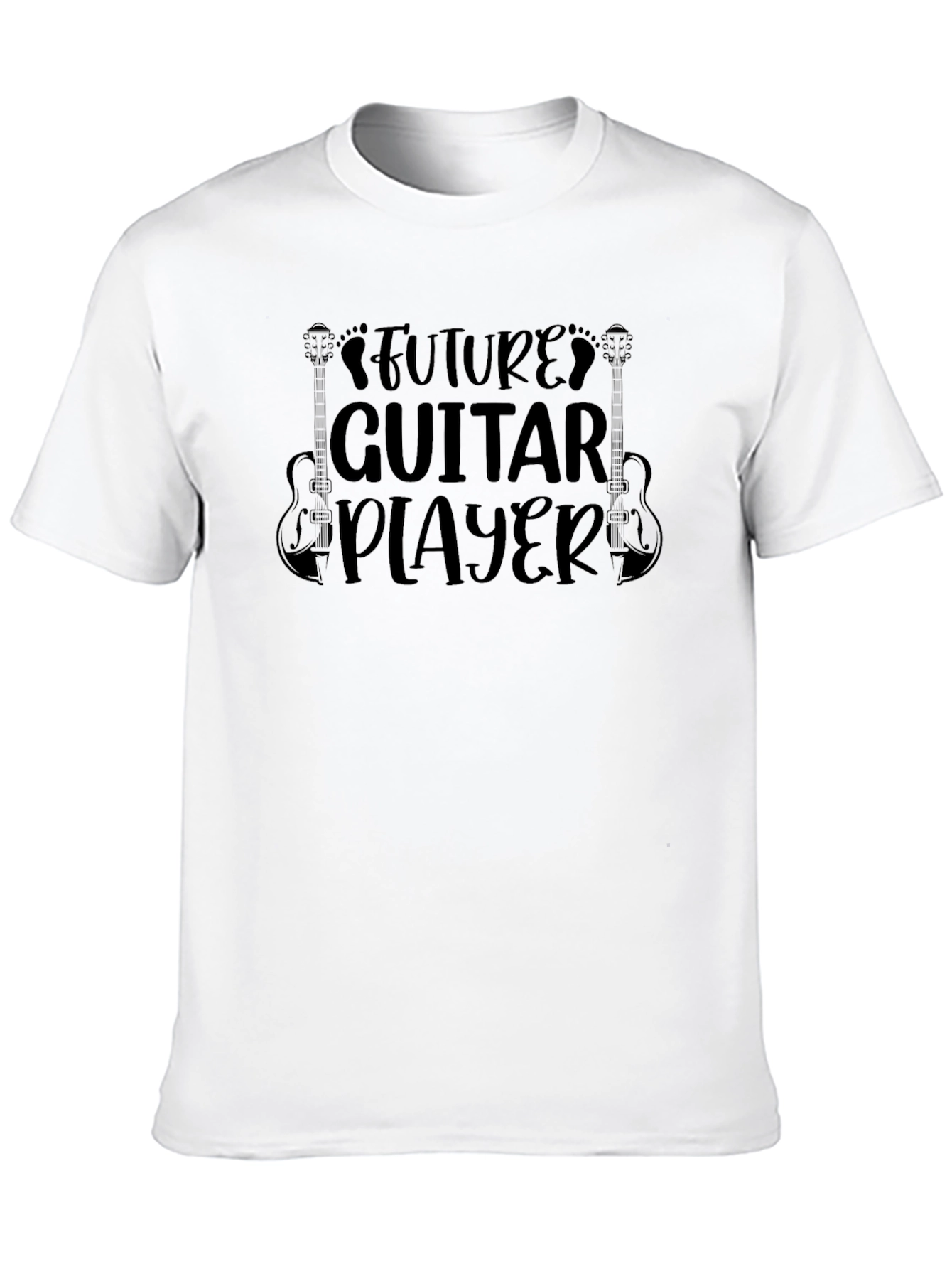Future Guitar Player Black Graphic Tee