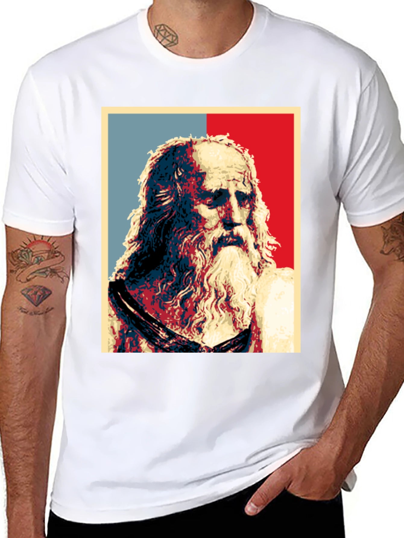 Da Vinci Graphic T-Shirt - Artistic Renaissance Tee
