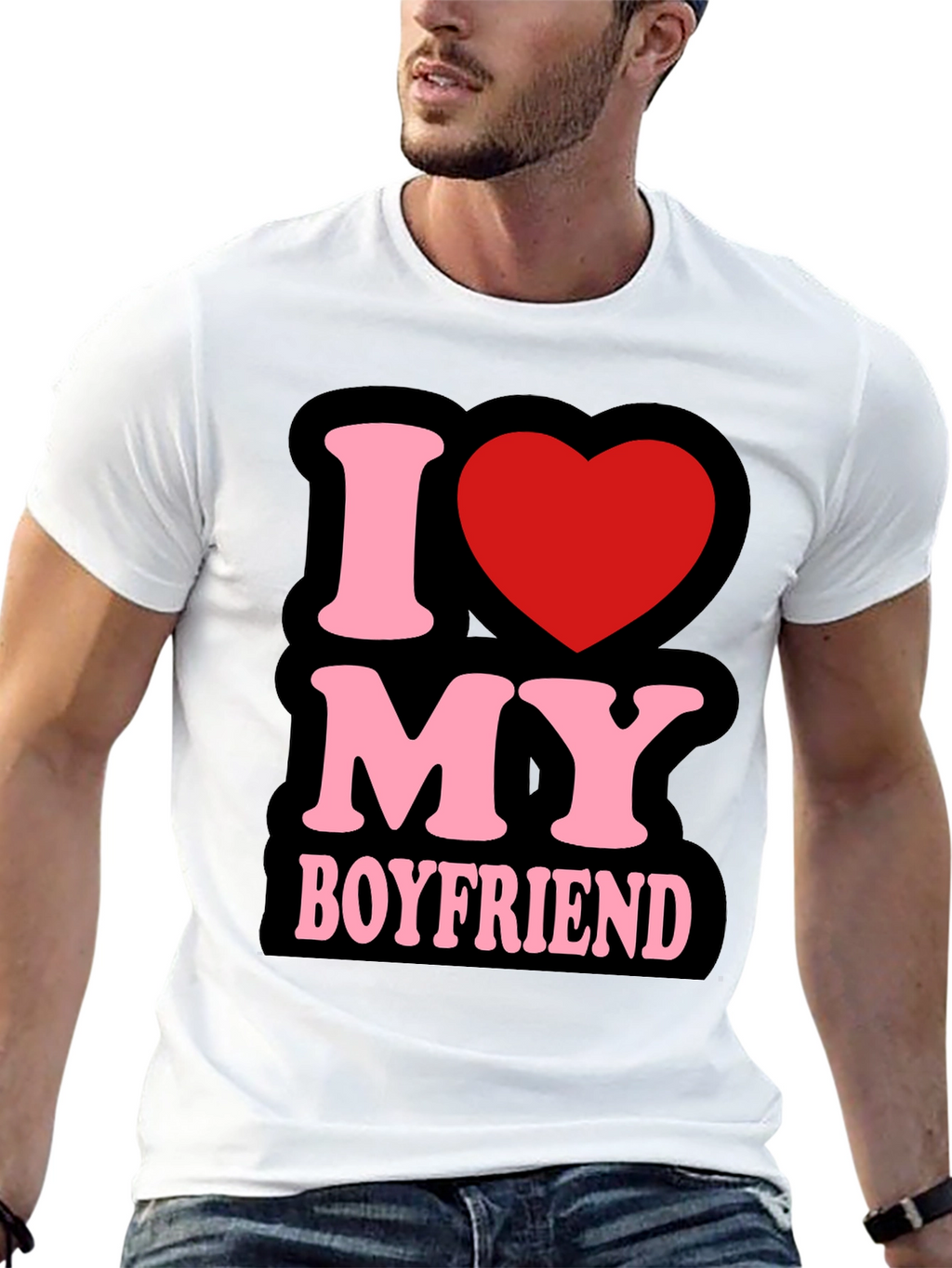 I Love My Boyfriend T-Shirt - Cute Graphic Tee