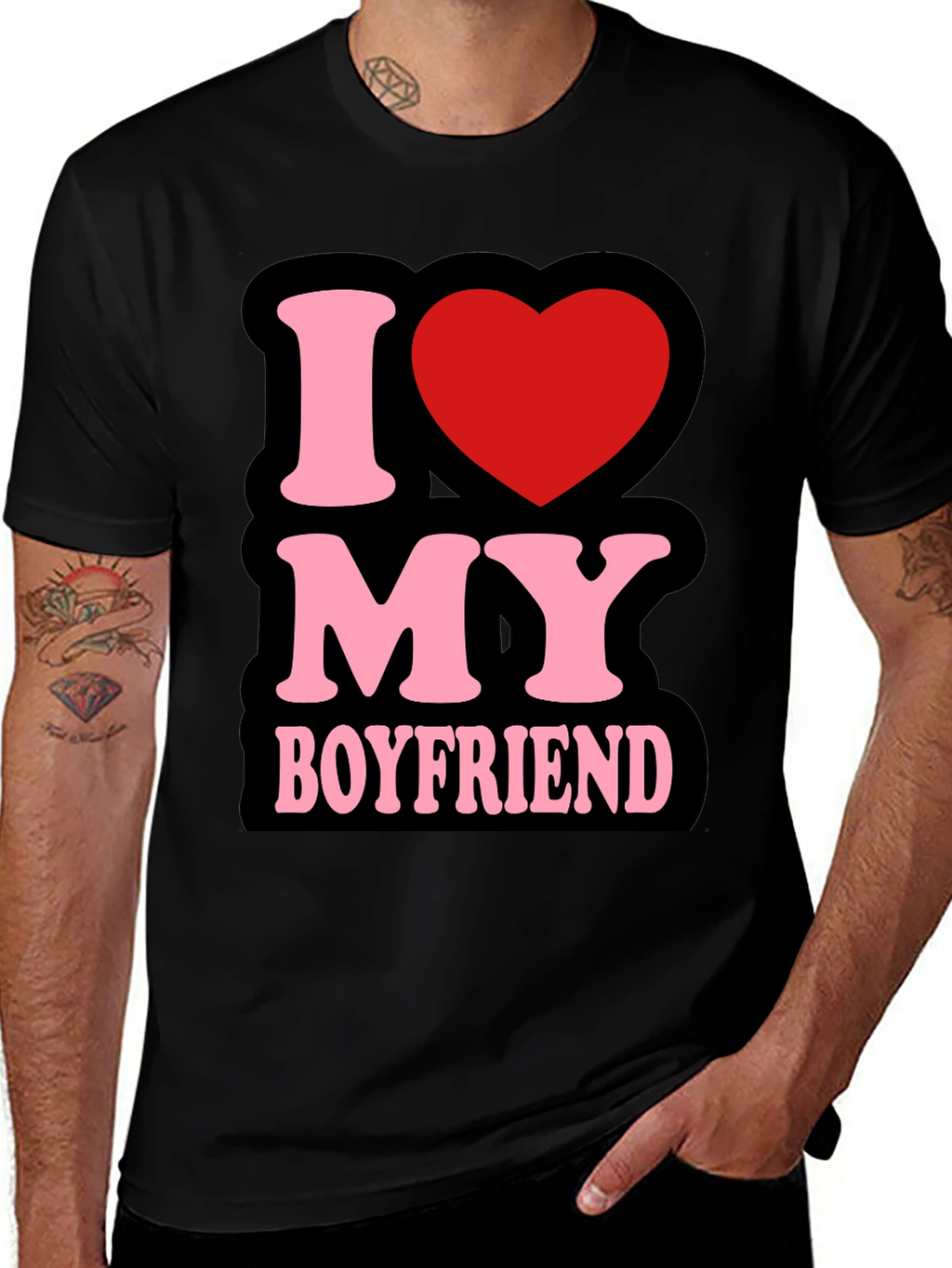 I Love My Boyfriend T-Shirt - Cute Graphic Tee