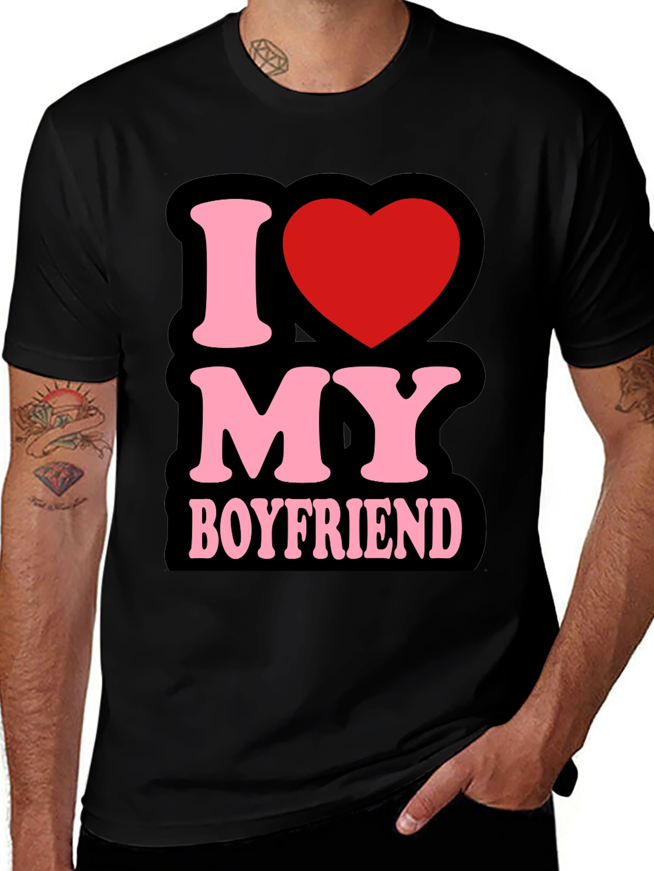 I Love My Boyfriend T-Shirt - Cute Graphic Tee