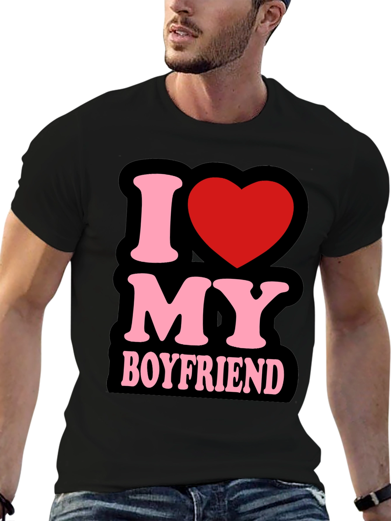 I Love My Boyfriend T-Shirt - Cute Graphic Tee