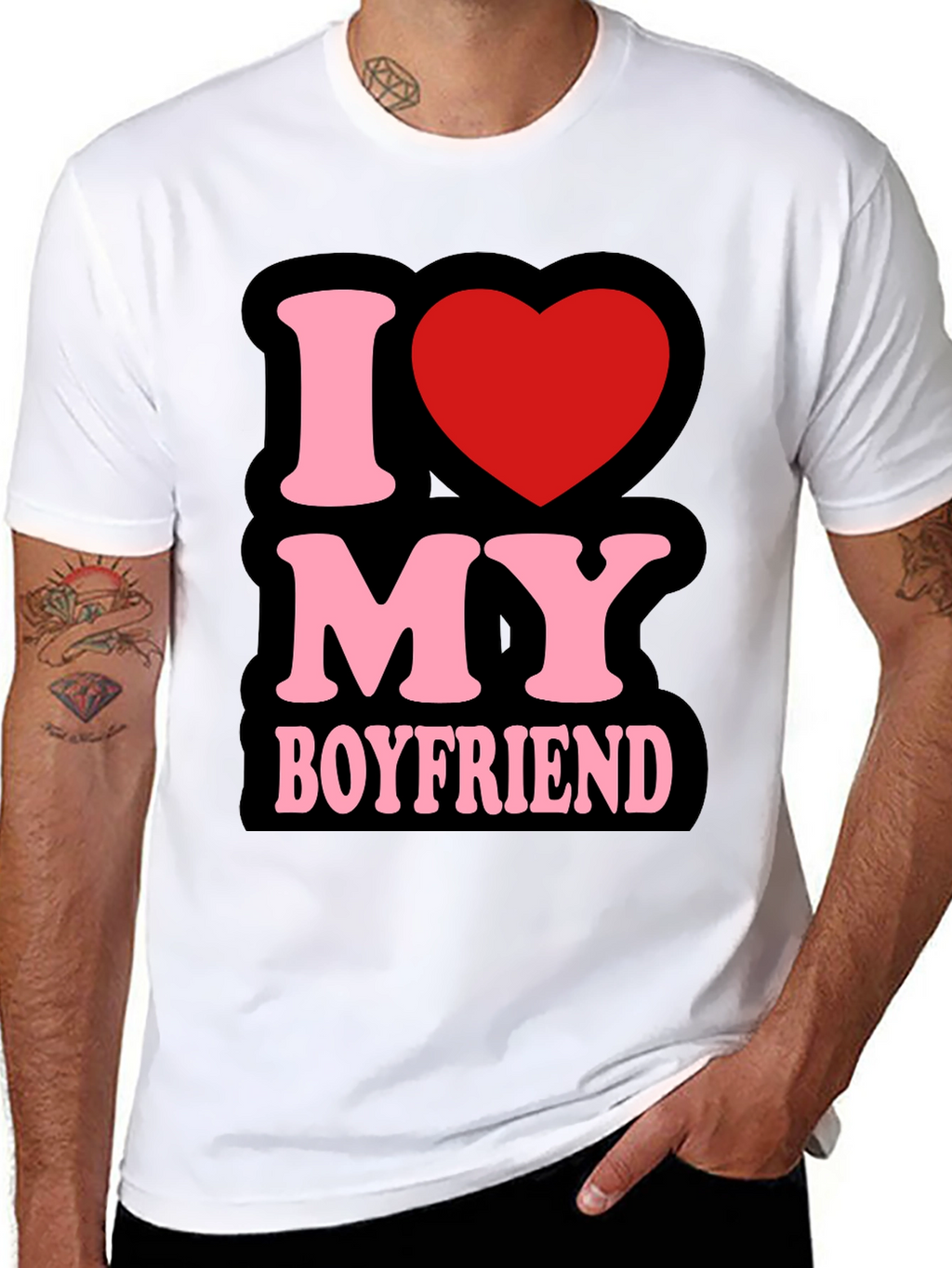 I Love My Boyfriend T-Shirt - Cute Graphic Tee
