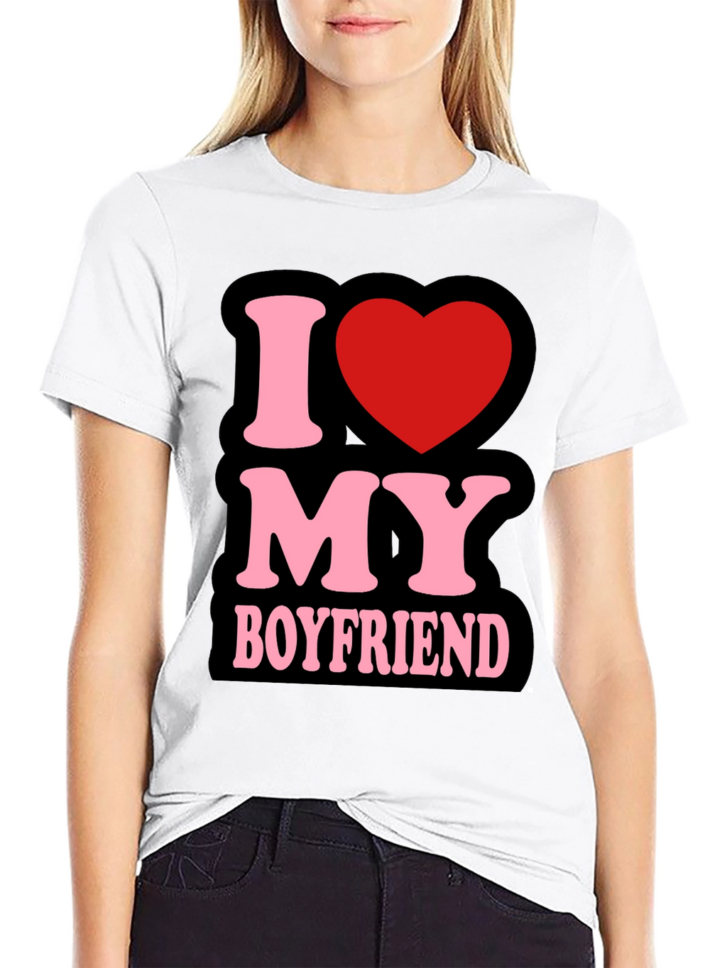 I Love My Boyfriend T-Shirt - Cute Graphic Tee