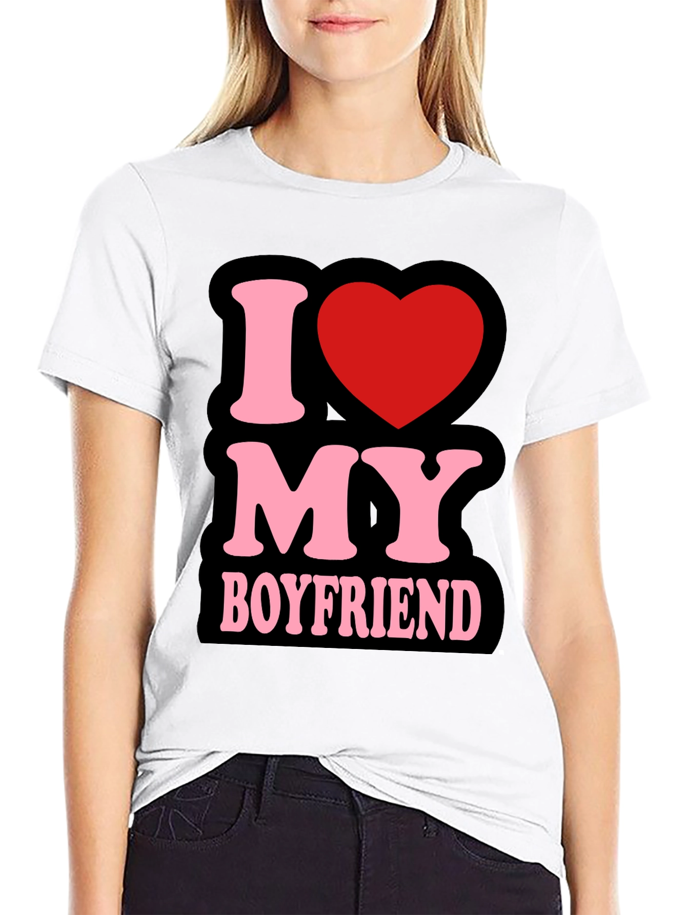 I Love My Boyfriend T-Shirt - Cute Graphic Tee