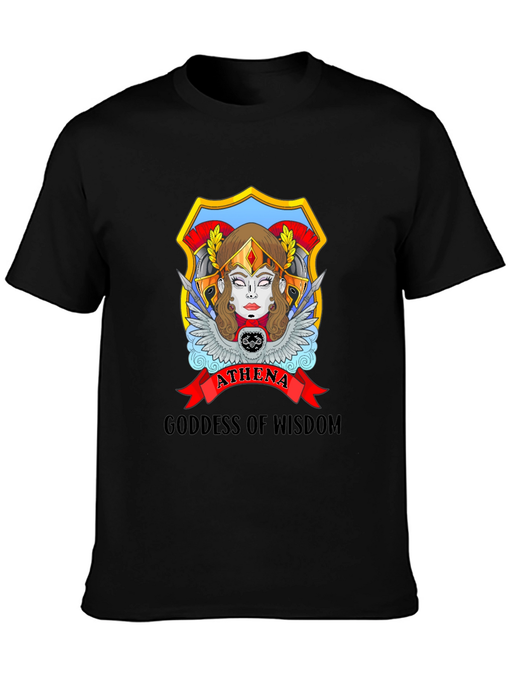 Athena Goddess Wisdom Graphic T-Shirt