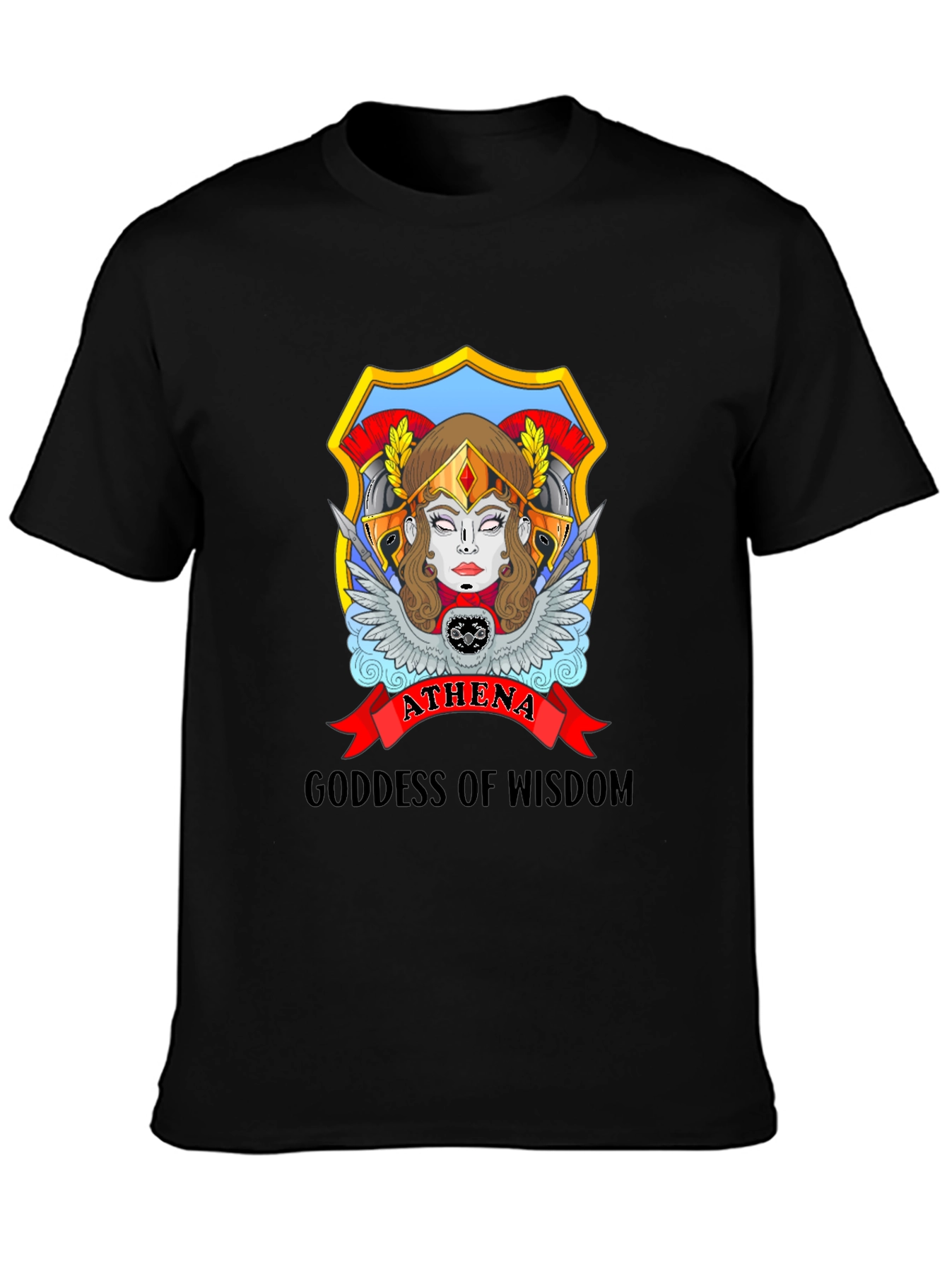 Athena Goddess Wisdom Graphic T-Shirt