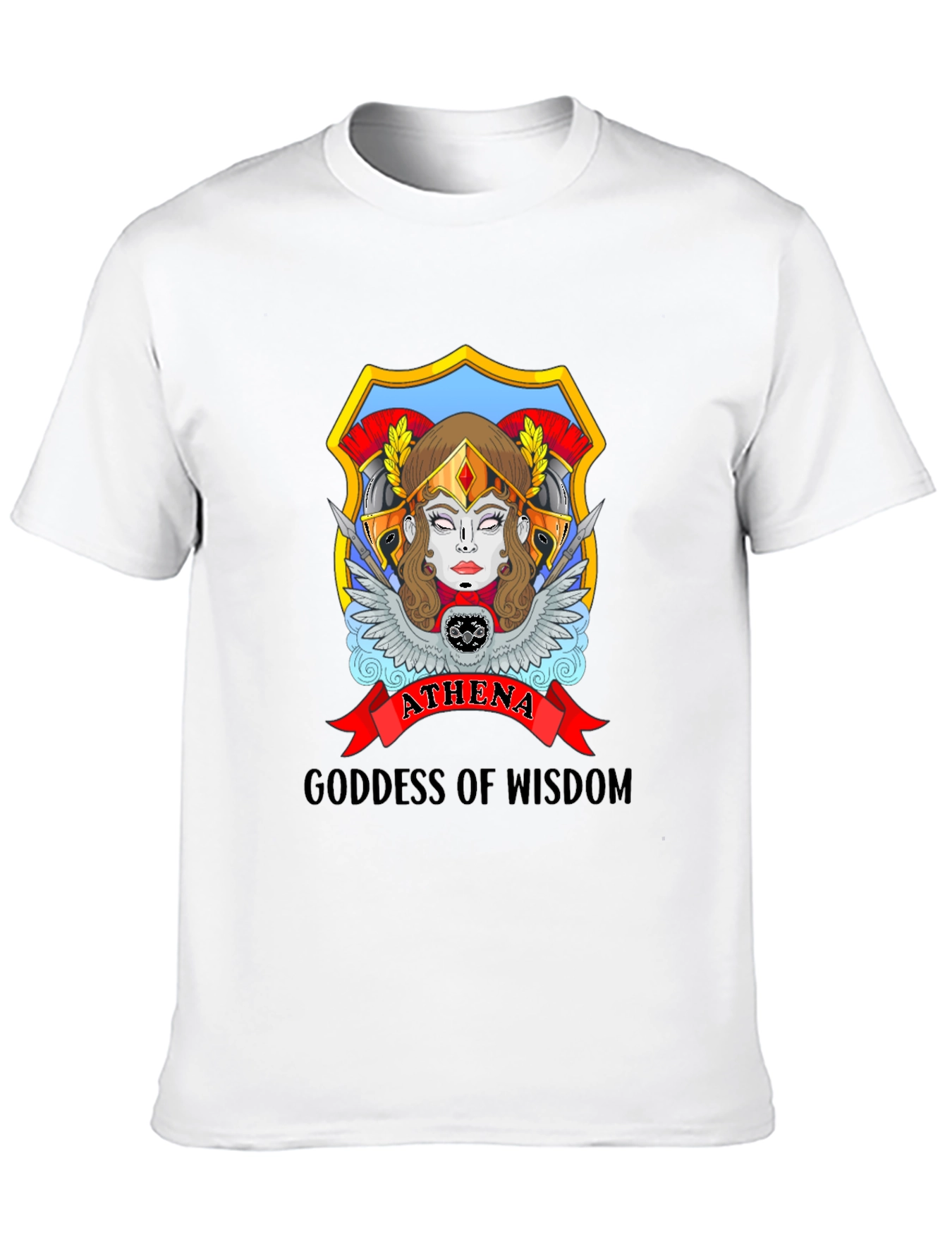 Athena Goddess Wisdom Graphic T-Shirt