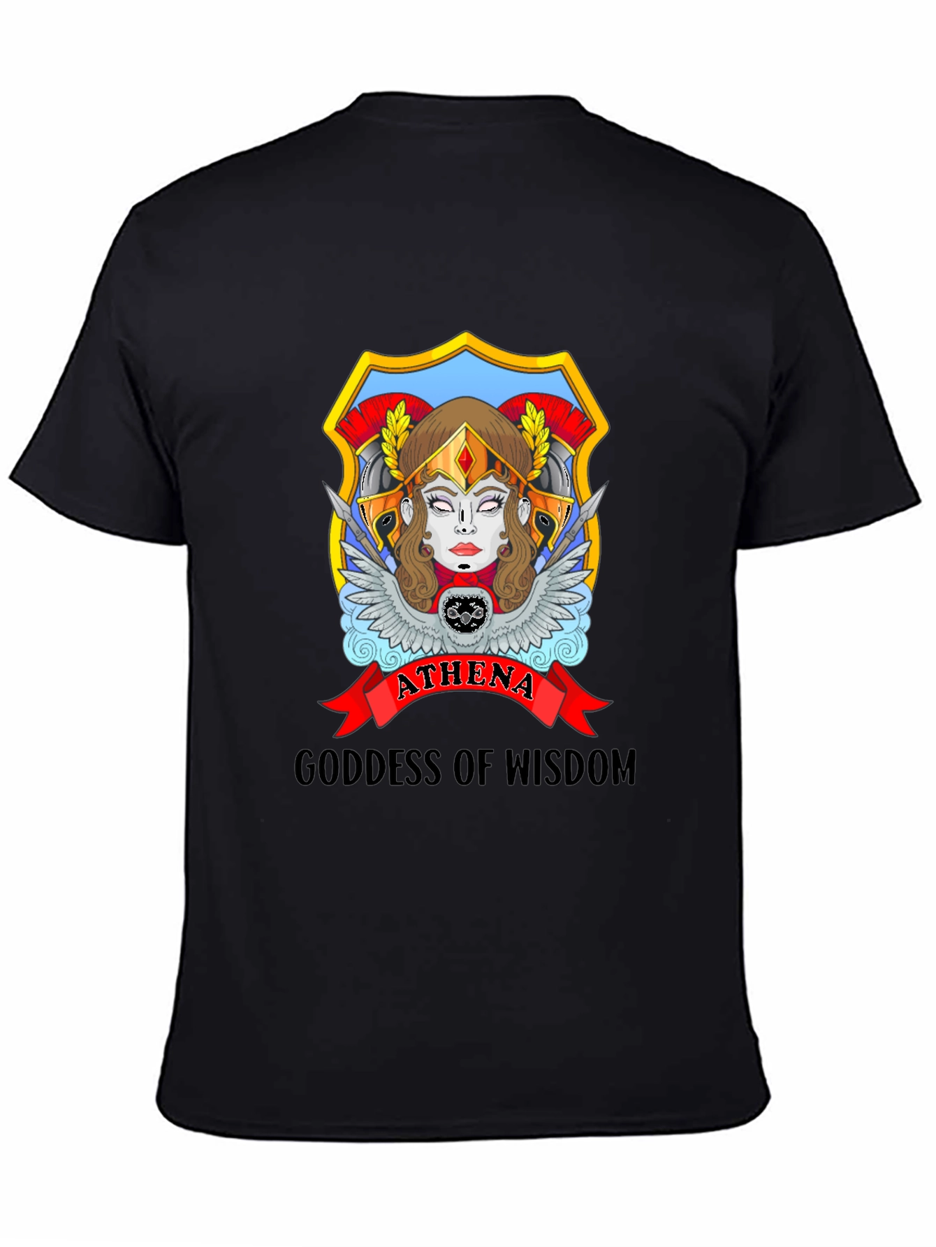 Athena Goddess Wisdom Graphic T-Shirt