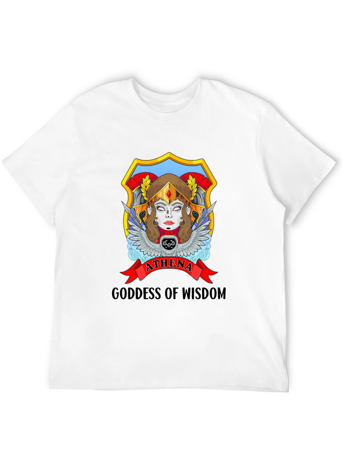 Athena Goddess Wisdom Graphic T-Shirt