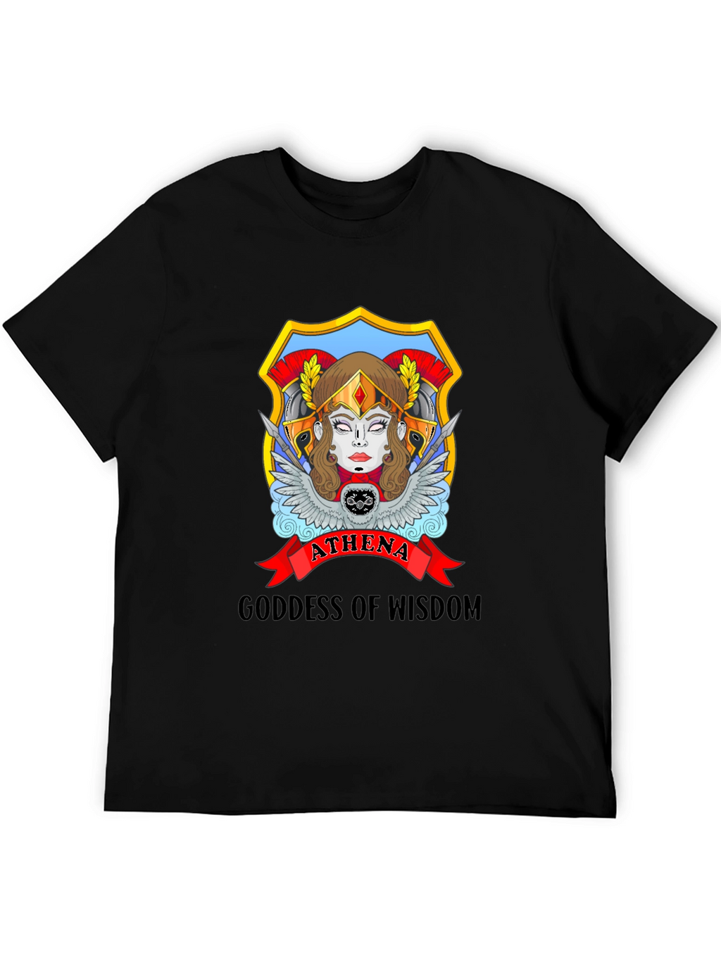 Athena Goddess Wisdom Graphic T-Shirt