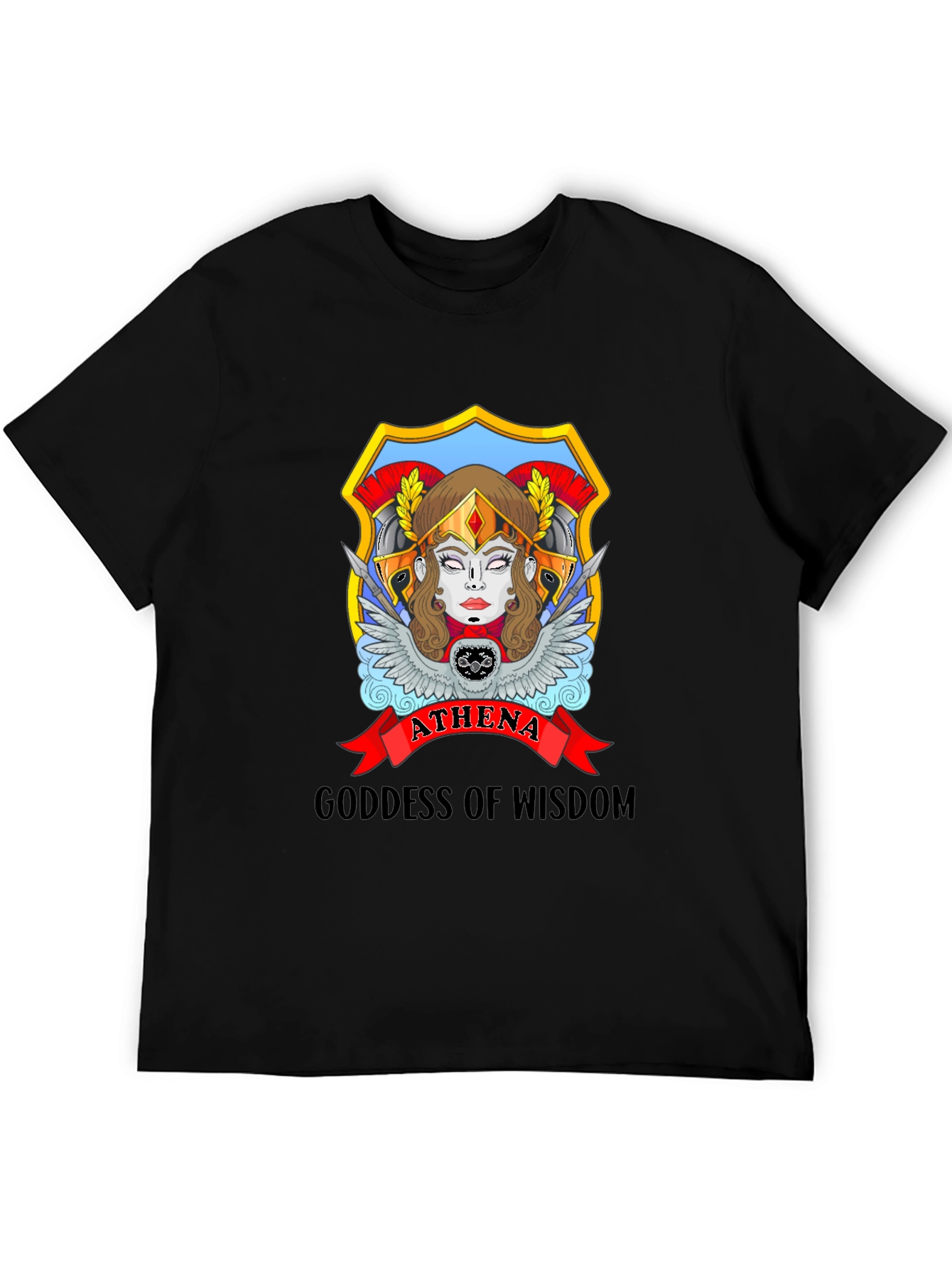 Athena Goddess Wisdom Graphic T-Shirt