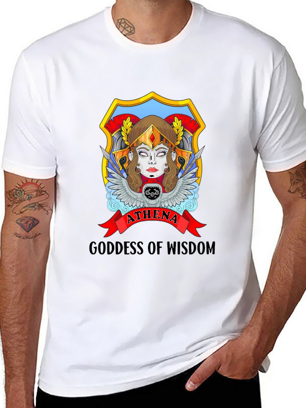 Athena Goddess Wisdom Graphic T-Shirt
