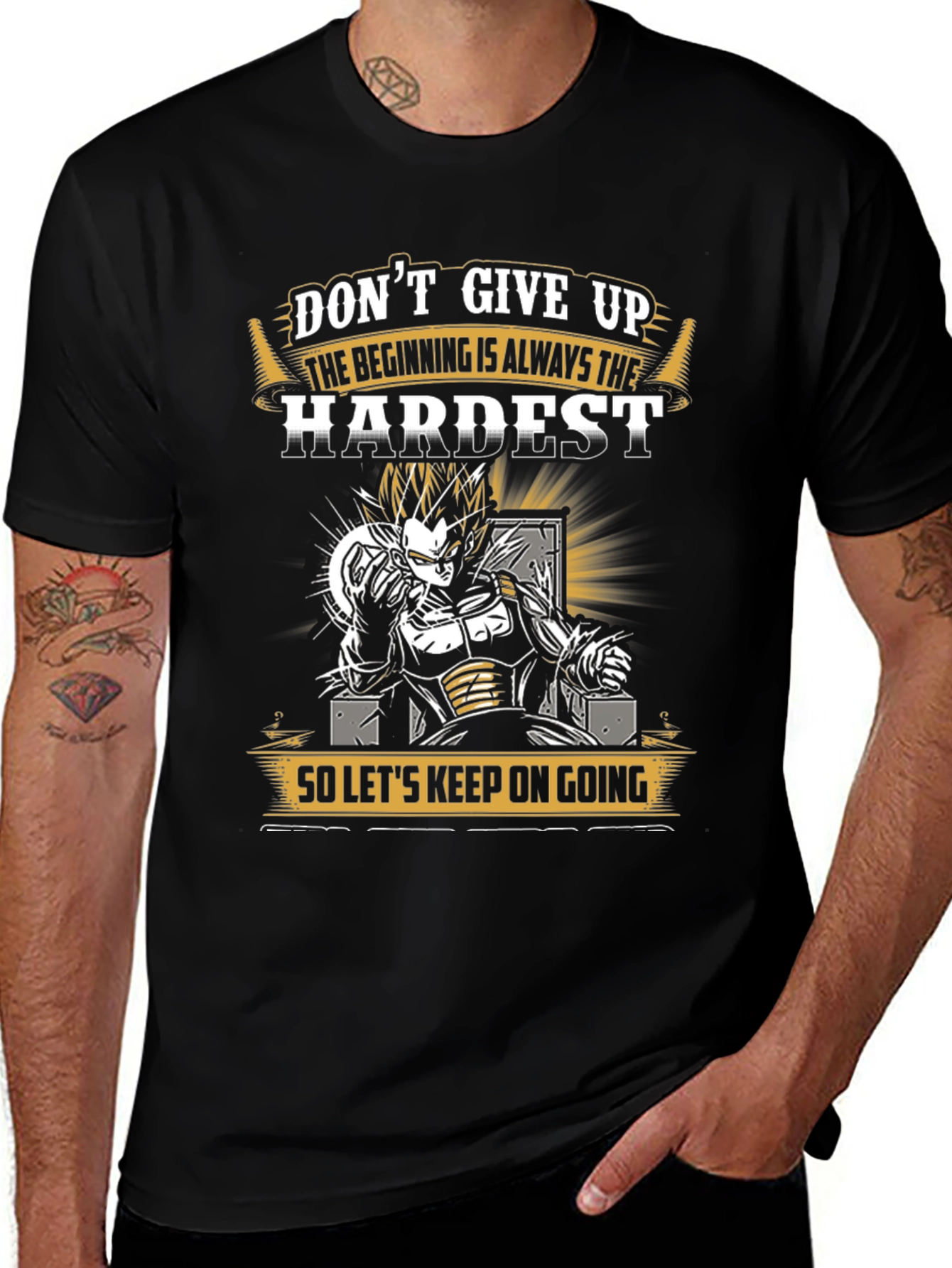Dont Give Up Vegeta T-Shirt