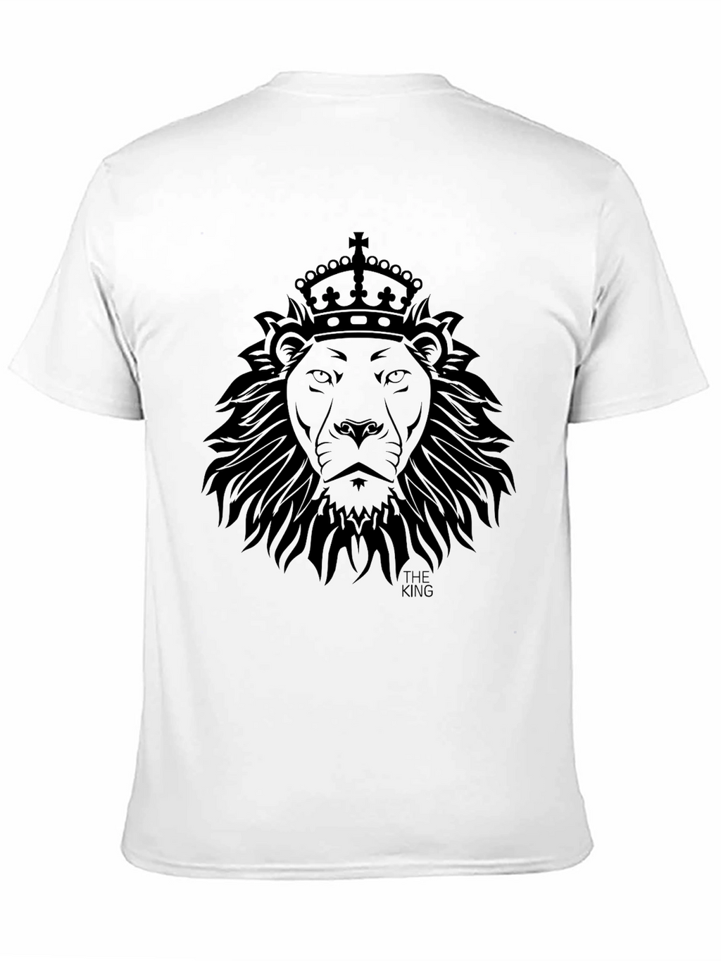 King Lion Graphic Tee - Black Cotton T-Shirt