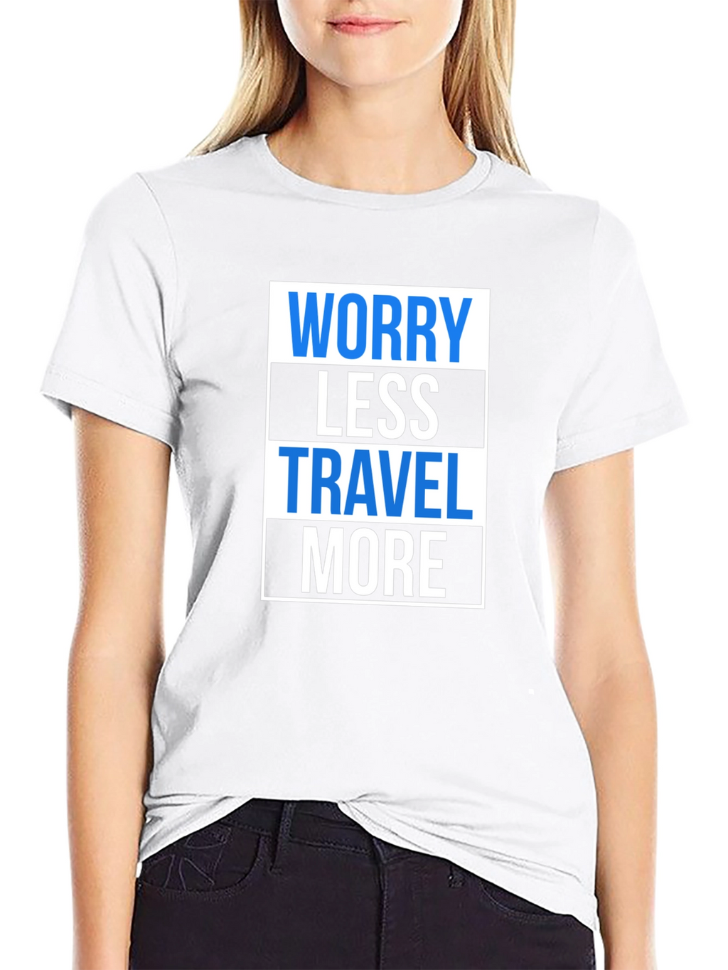 Worry Less Travel More Graphic T-Shirt