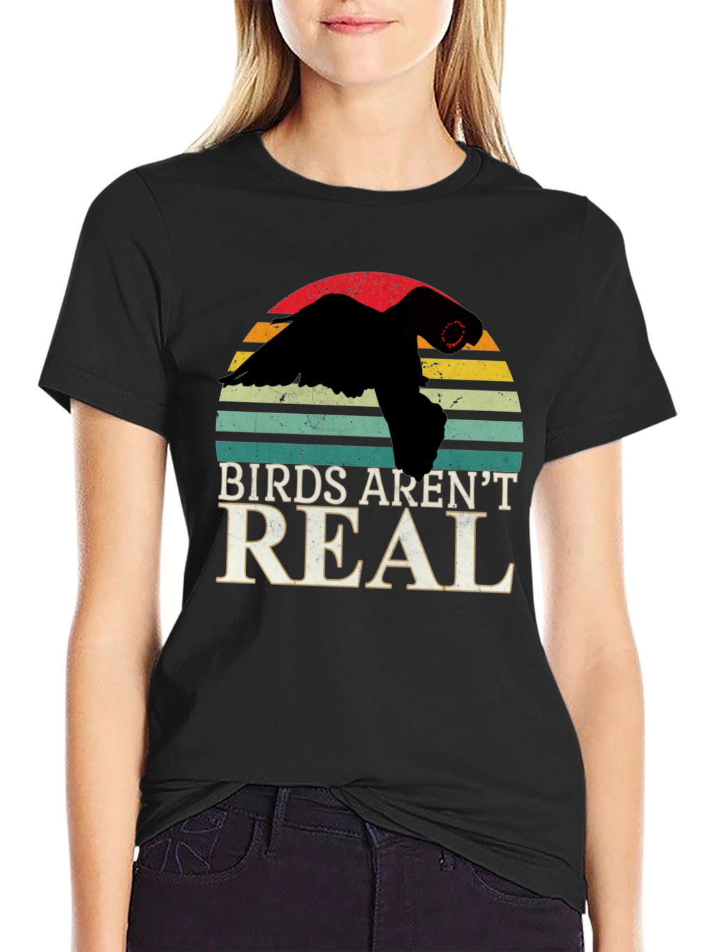 Birds Arent Real T-Shirt Conspiracy Funny Gift