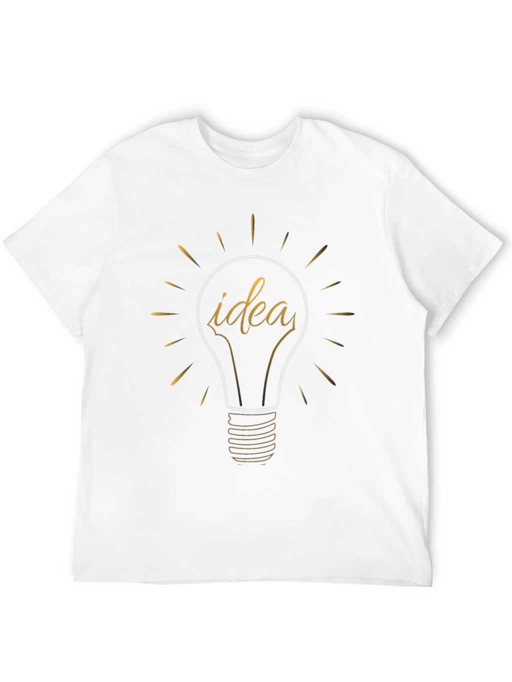 Idea Bulb Graphic Tee - Think Outside the Box!