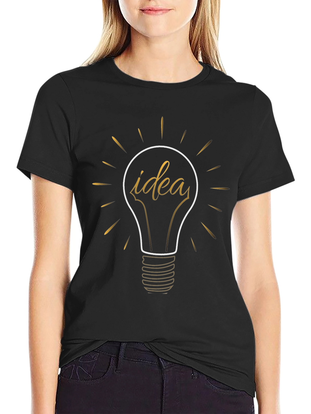 Idea Bulb Graphic Tee - Think Outside the Box!