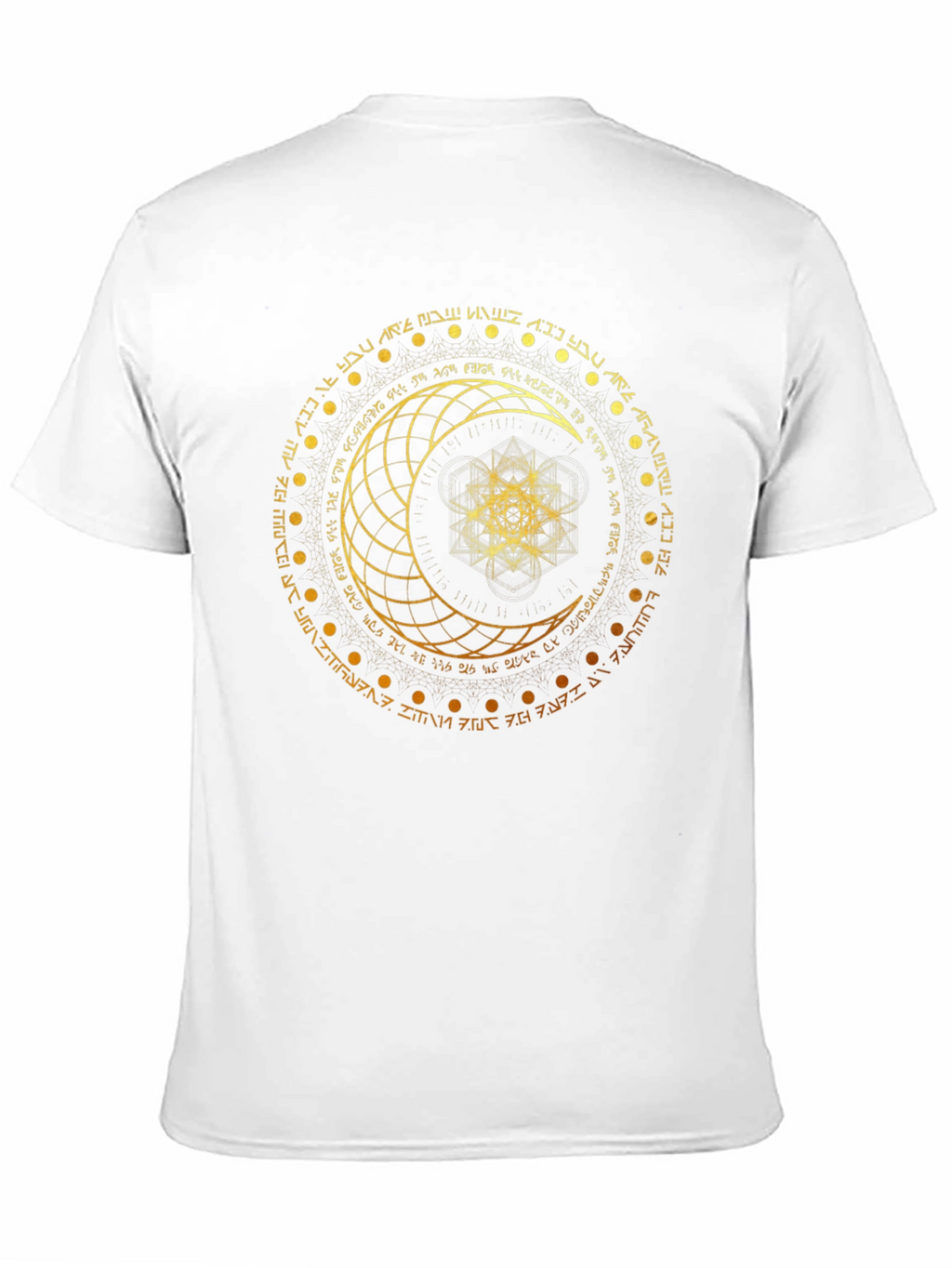 Celestial Moon Graphic Tee - Mystical Symbol Design