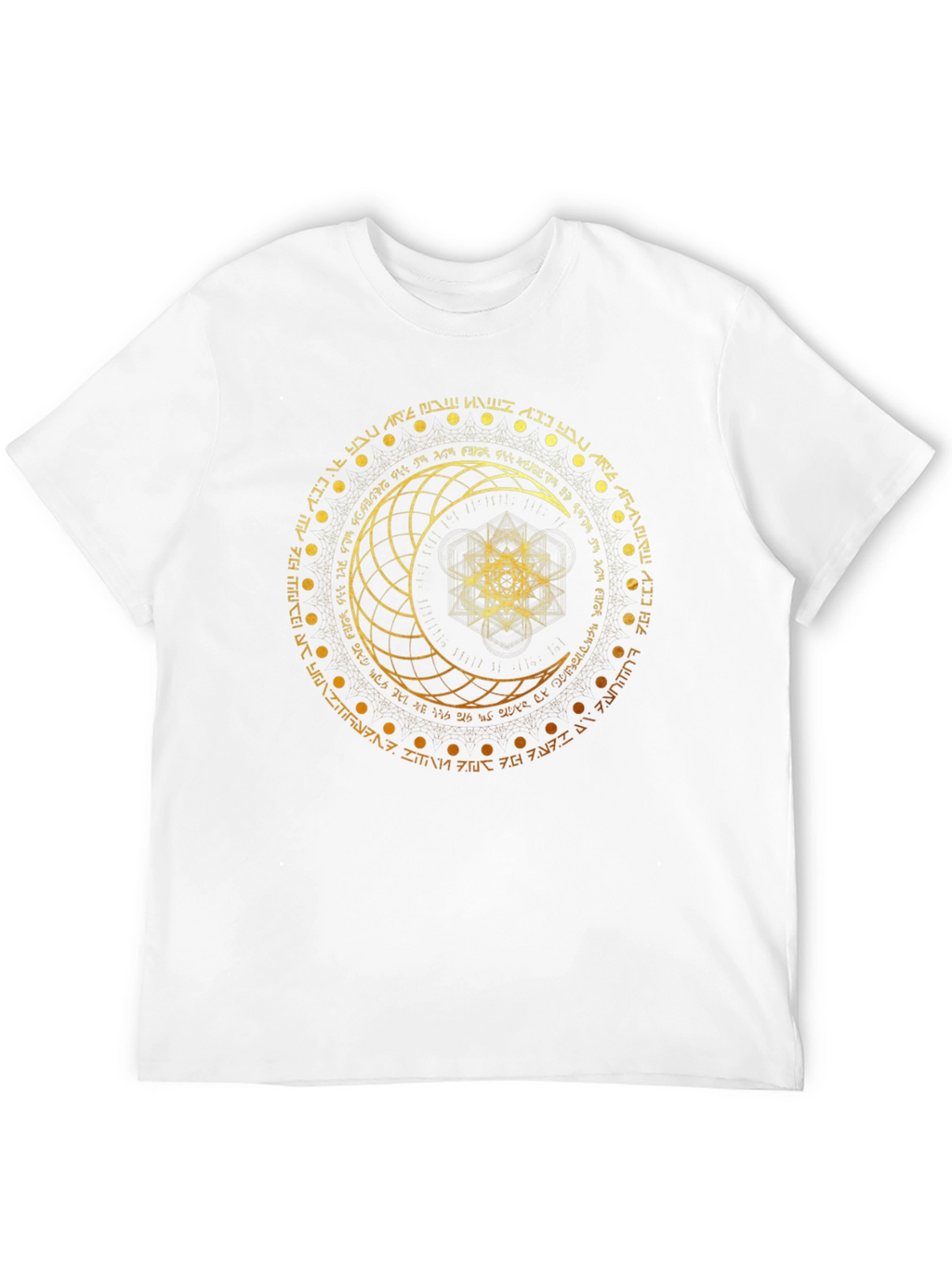 Celestial Moon Graphic Tee - Mystical Symbol Design