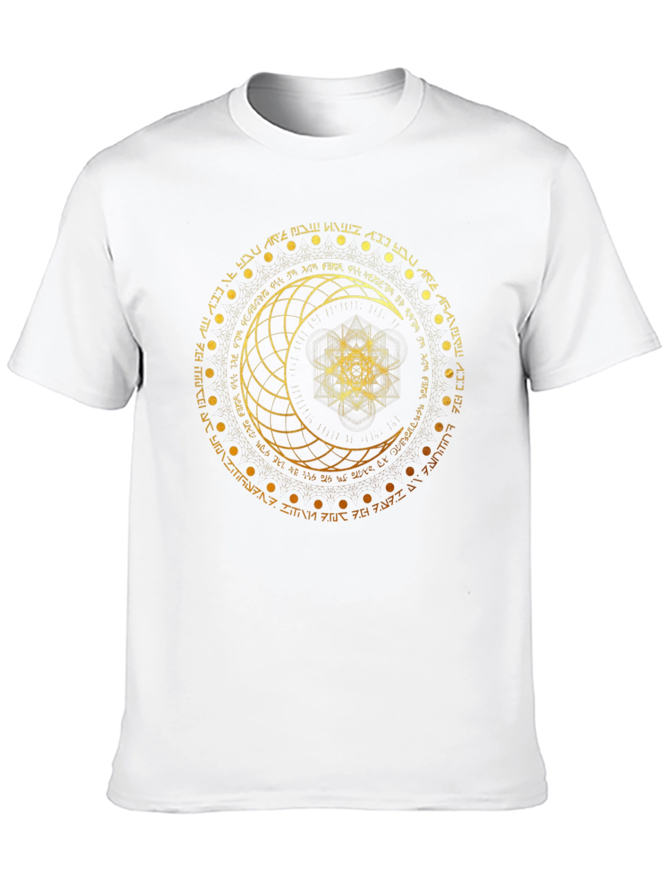 Celestial Moon Graphic Tee - Mystical Symbol Design