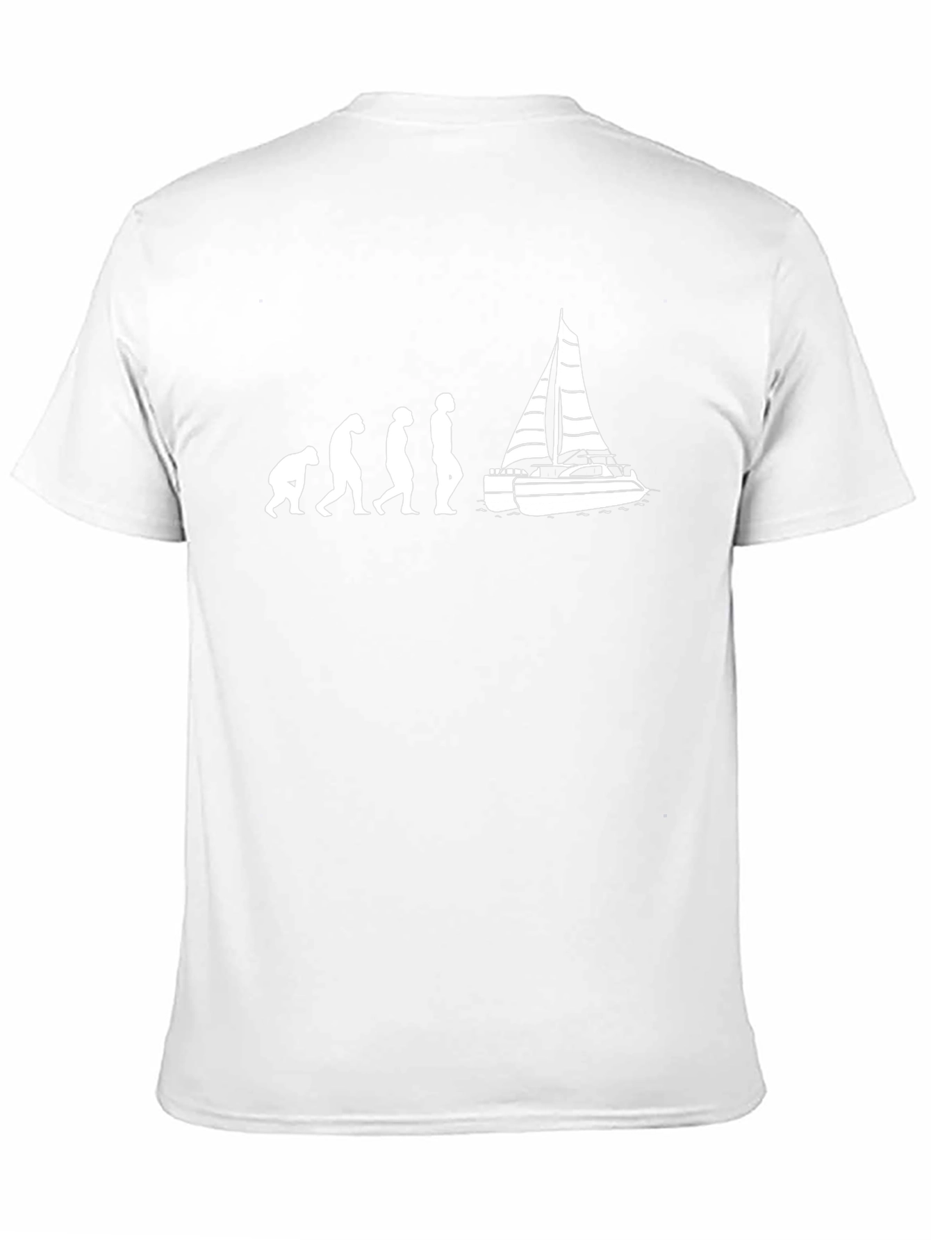 Evolution to Sailing T-Shirt - Black Crew Neck
