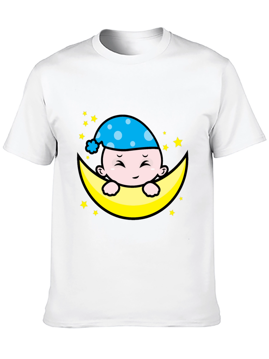 Cute Moon Baby Graphic T-Shirt - Sleepy Time Style