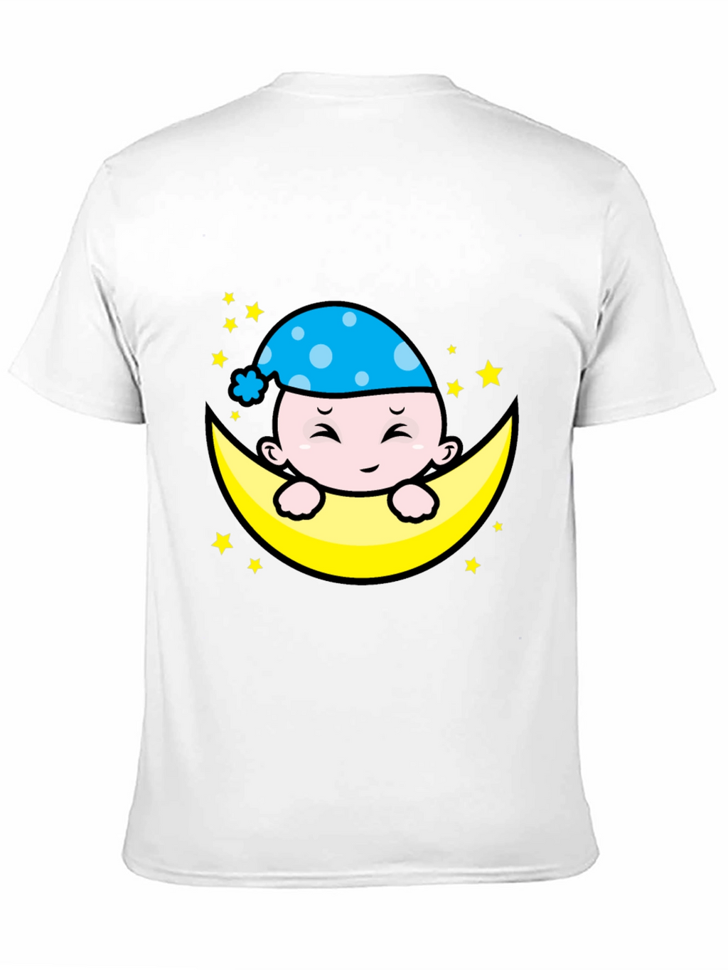 Cute Moon Baby Graphic T-Shirt - Sleepy Time Style