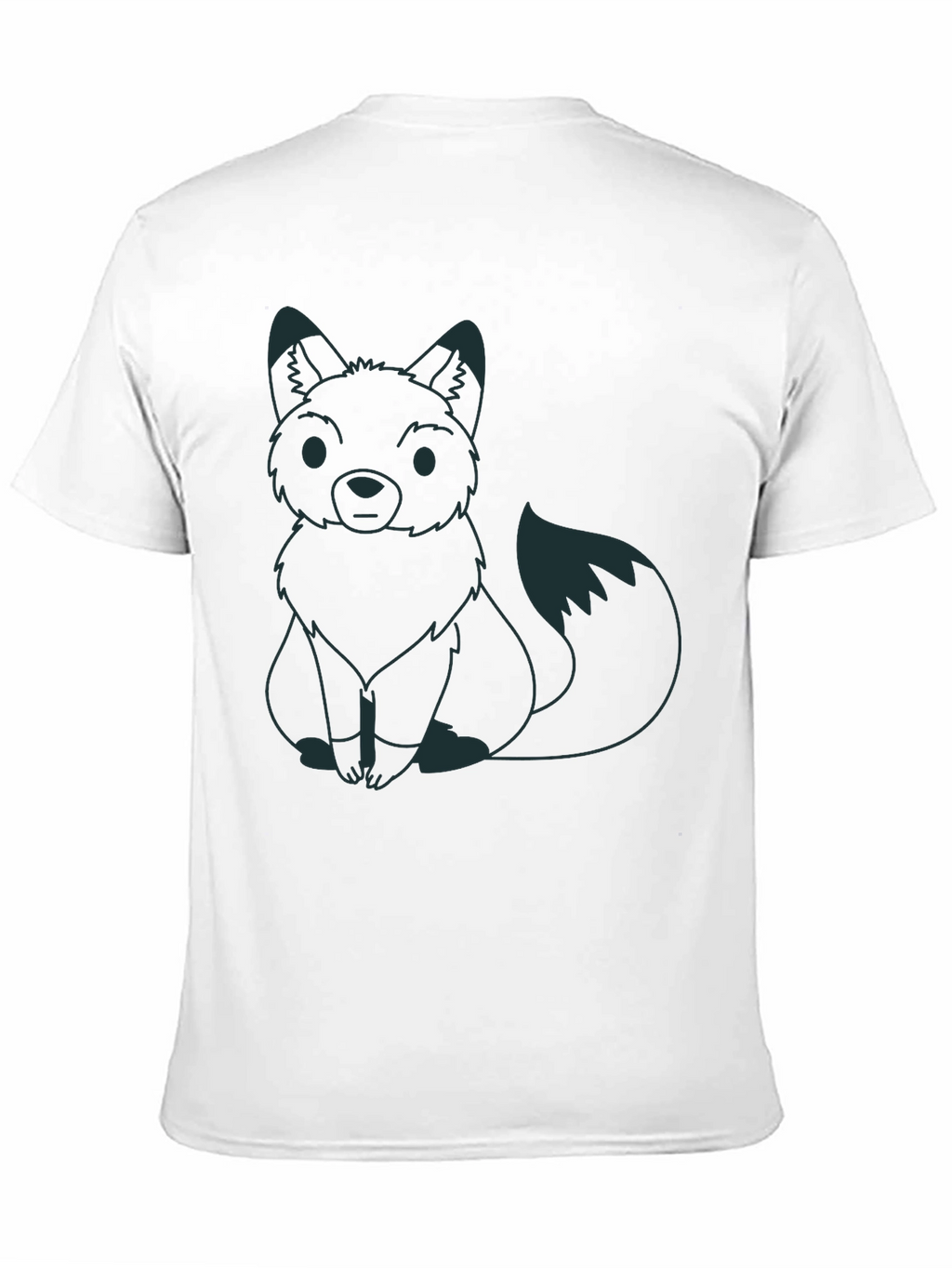 Fox Graphic Tee - Black Crew Neck Shirt