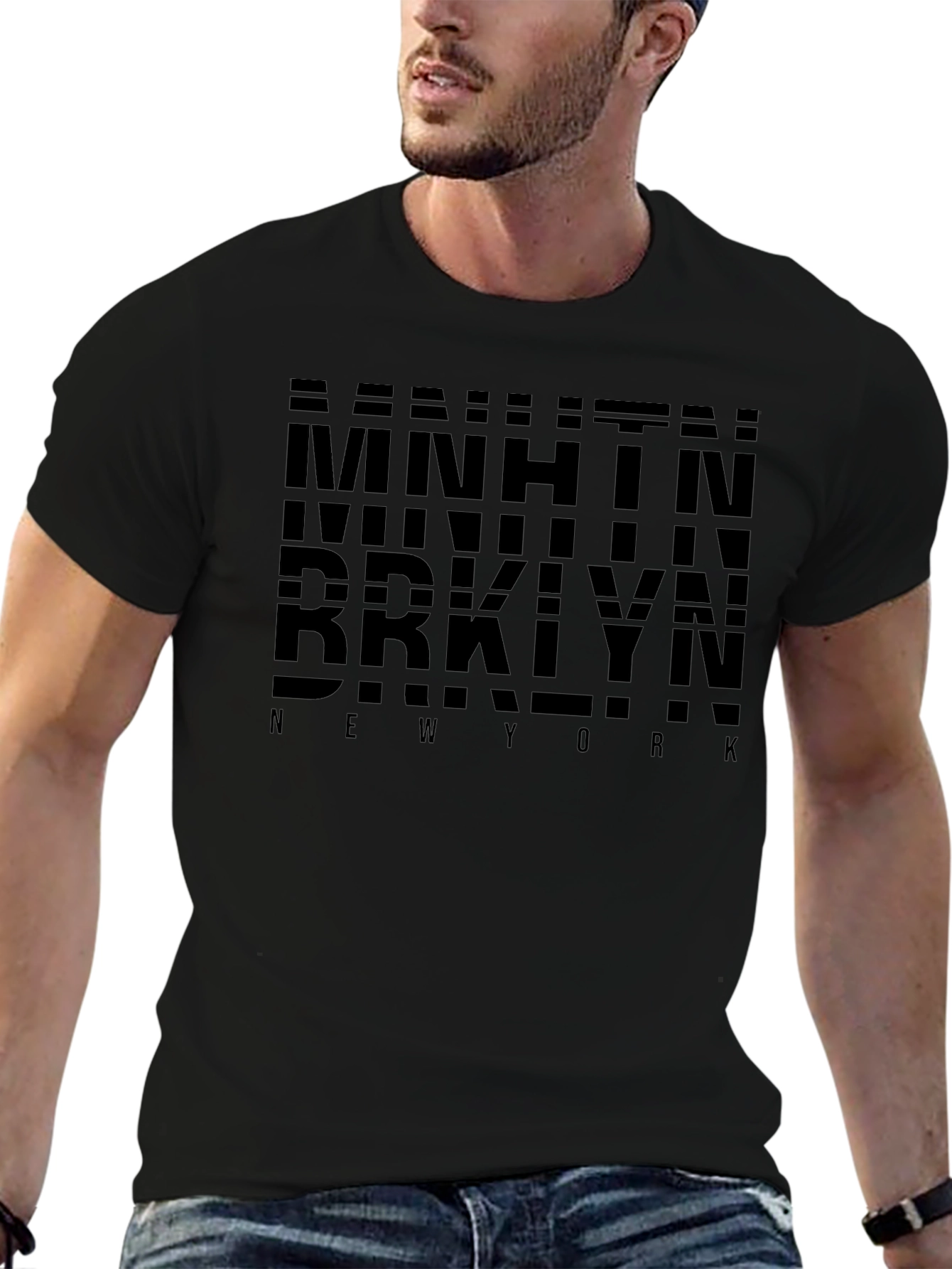 MNHNTN BRKLYN New York Black T-Shirt