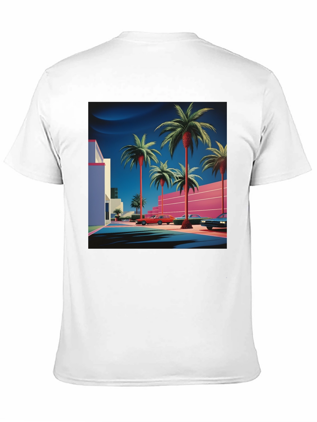 Retro Palm Tee - 80s Style