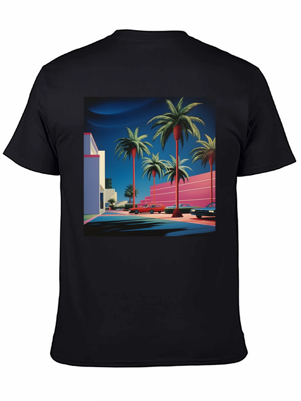 Retro Palm Tee - 80s Style